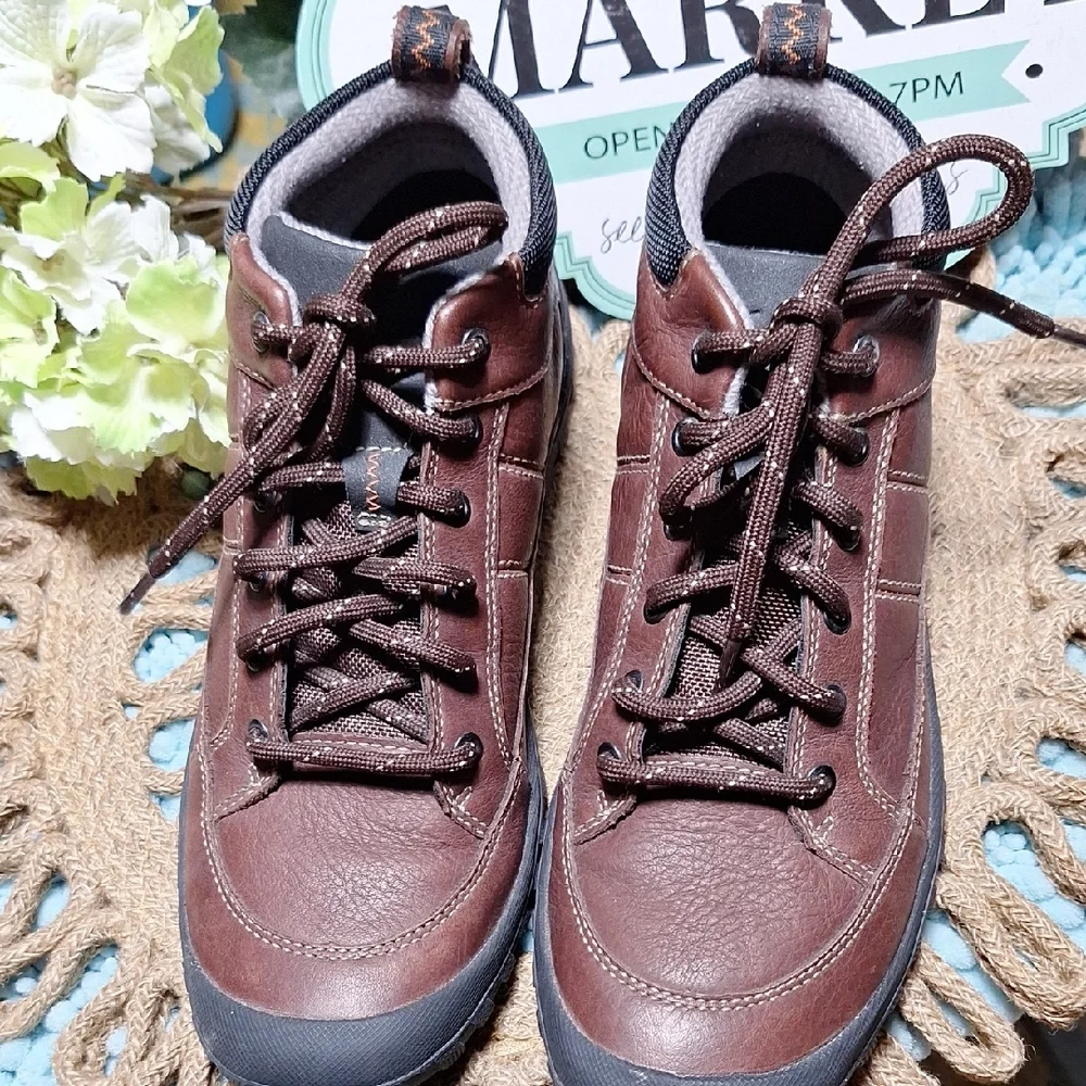 Men's Brown Leather Clarks Shoes
